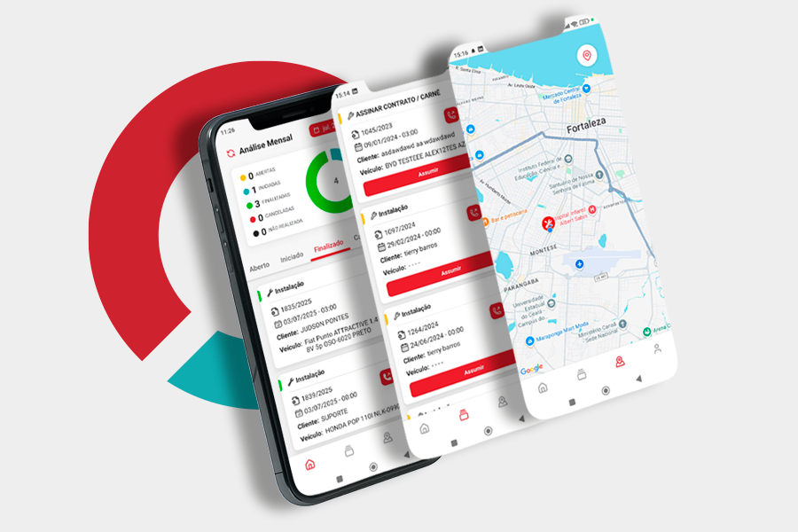 aplicativo de ordem de serviço para empresas de rastreamento veicular - rastro system